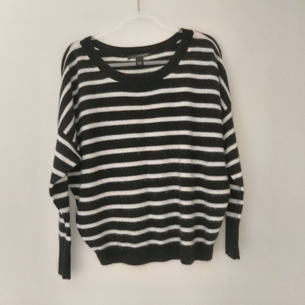 Victoria Secret  100% Cashmere Stripe Sweater Size M